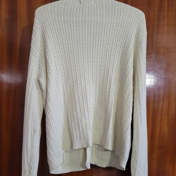 LONG SLEEVE OFF WHITE CARDIGAN - Picture 3 of 3